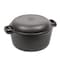 Commercial Chef 5 Qt Cast Iron Dutch Oven with Skillet Lid CHFL508 - alternate 1